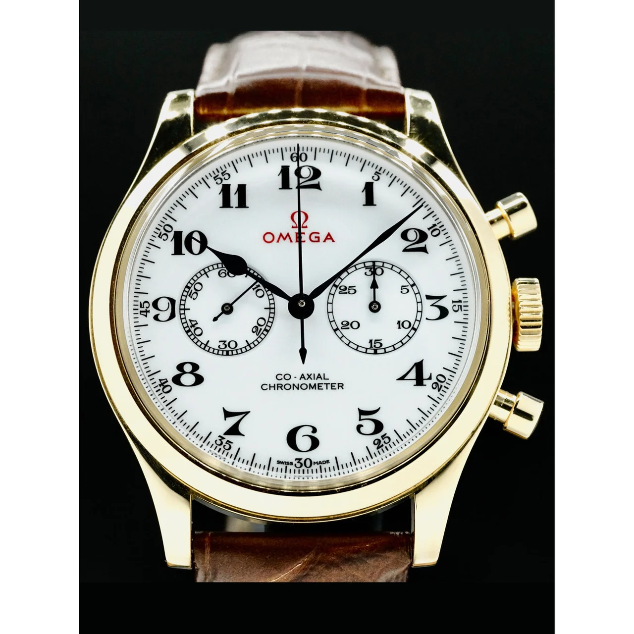 OMEGA Olympic Official Timekeeper 18k Yellow Gold 210000043872 39 mm kol saati