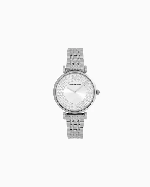 Emporio Armani Two-Hand Stainless Steel Watch AR11445 kol saati