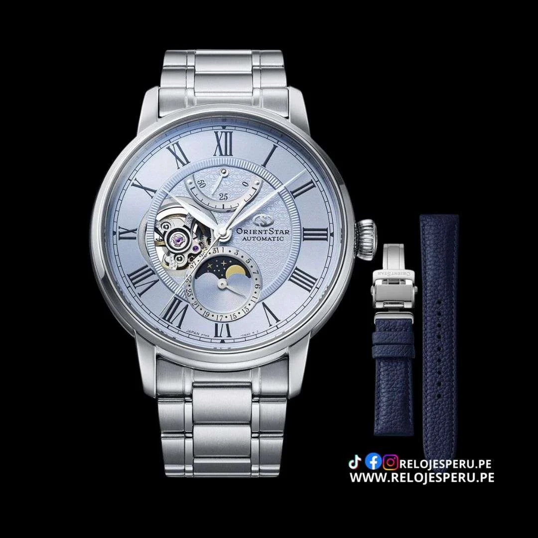 Orient Star Automatico Fase Lunar Edicion Limitada De 190 Un 41 mm kol saati