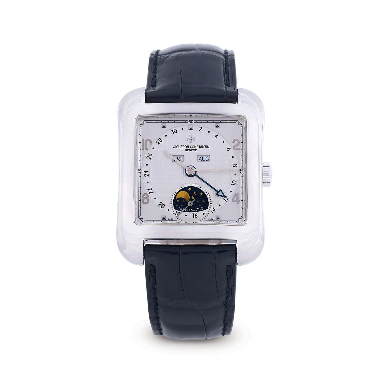 Vacheron Constantin VACHERON CONSTANTIN, REF. 47300/00G-9064, HISTORIQUES TOLEDO 1952, TRIPLE DATE, MOONPHASE, 18K WHITE GOLD kol saati