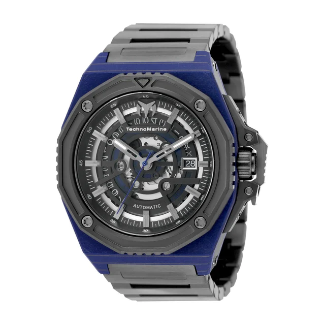 Technomarine Carbon Nautic Marine Automatic Watch with Forged Carbon Case - 45mm. Black (T