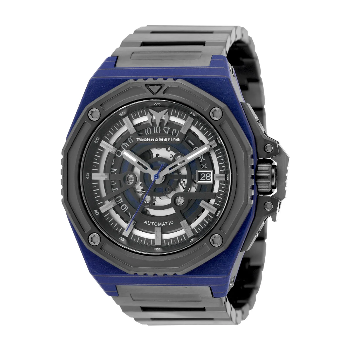 Technomarine Carbon Nautic Marine Automatic Watch with Forged Carbon Case - 45mm. Black (TM-525003) 45 mm kol saati