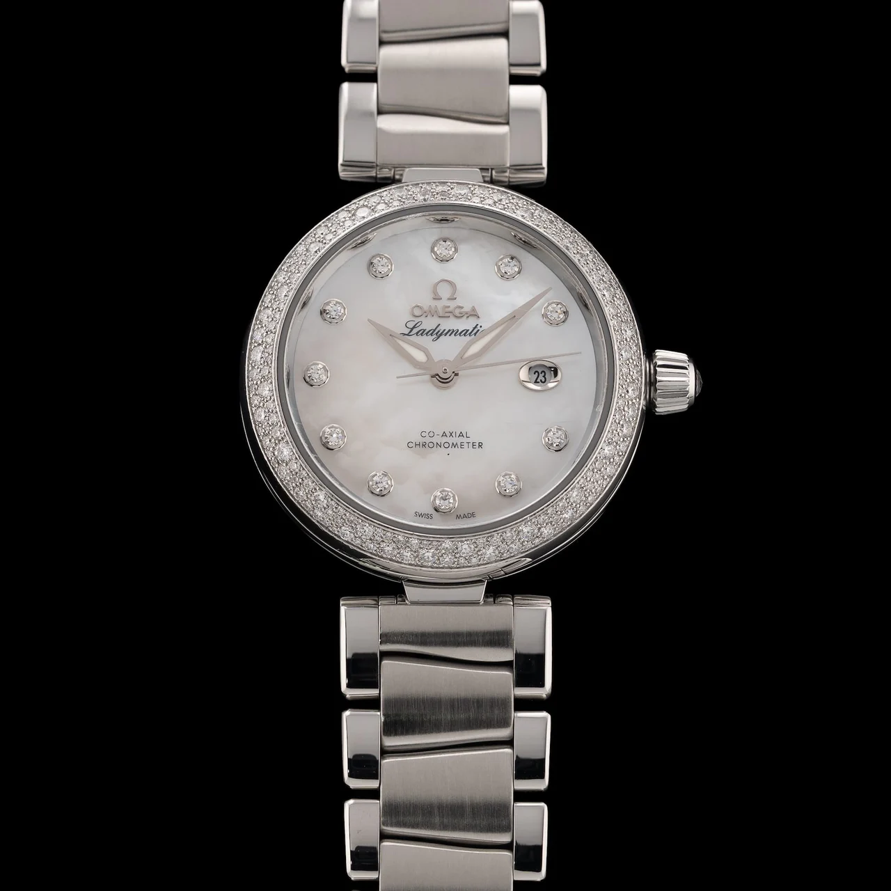 OMEGA Ville Ladymatic 425.35.34.20.55.002 POC210009N38926 34 mm kol saati
