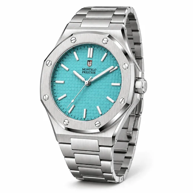 Montres Prestige Watch - 44mm, Silver (MPW-0395) kol saati