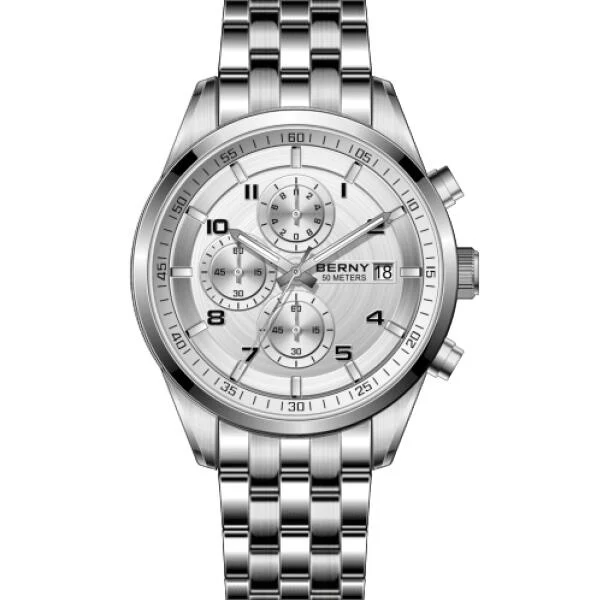 BERNY Customize-Men Quartz Chronograph Sport Watch-2830M 2830M-Z kol saati