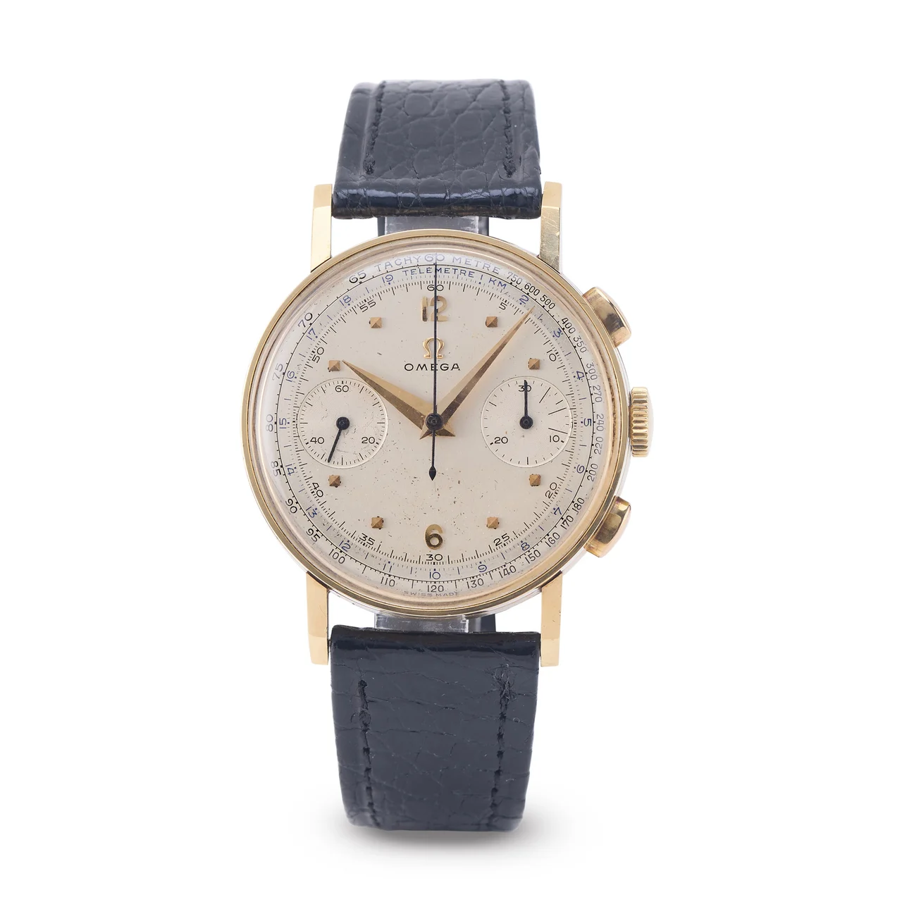 OMEGA OMEGA, REF. OT 2393, CHRONOGRAPH, 18K YELLOW GOLD kol saati