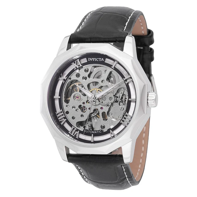 Invicta Objet D Art Epigraph Automatic Watch w/ Skeleton Dial - 42mm, Black (69128) kol sa