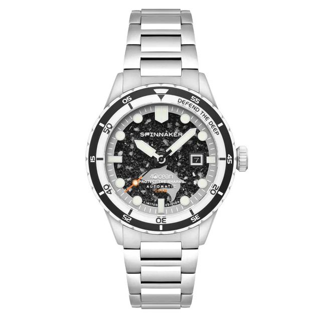 Spinnaker Limited Edition Hass Watch with Shark Dial #SP-5172-22 kol saati