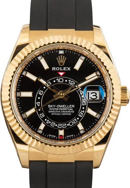 Rolex Sky-Dweller 326238 18k Yellow Gold kol saati