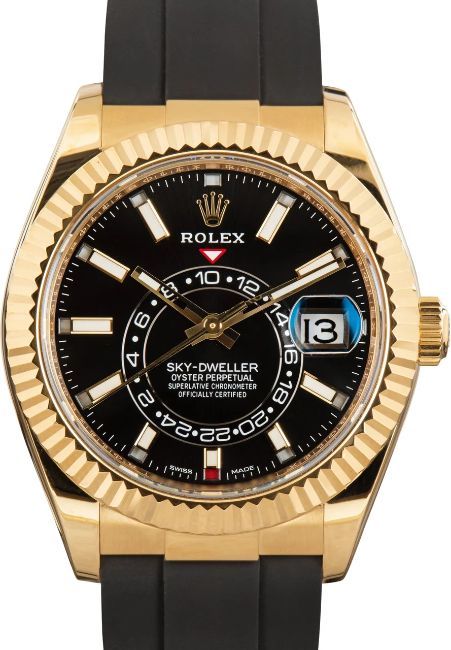 Rolex Sky-Dweller 326238 18k Yellow Gold kol saati