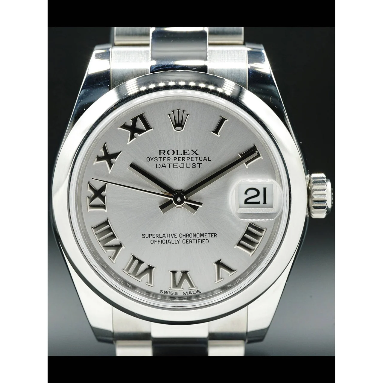 Rolex Datejust Rhodium Roman Numerals 178240 210000027594 31 mm kol saati