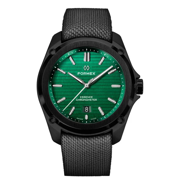 Formex Essence Leggera FortyThree (43mm) COSC Automatic Carbon Case Watch with Mamba Green