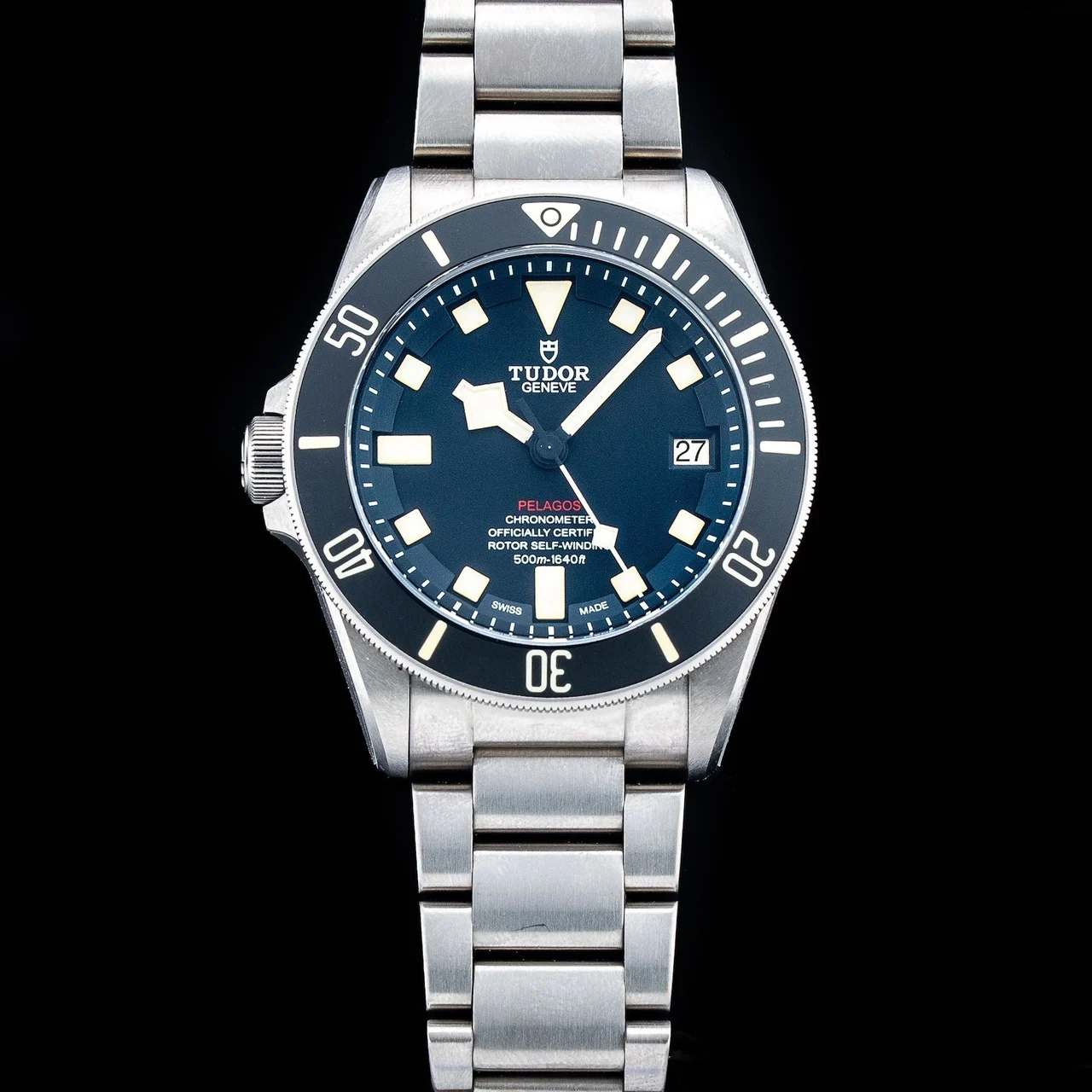 Tudor Pelagos 42mm LHD Titanium and Steel M25610TNL-0001 210009N35840 42 mm kol saati