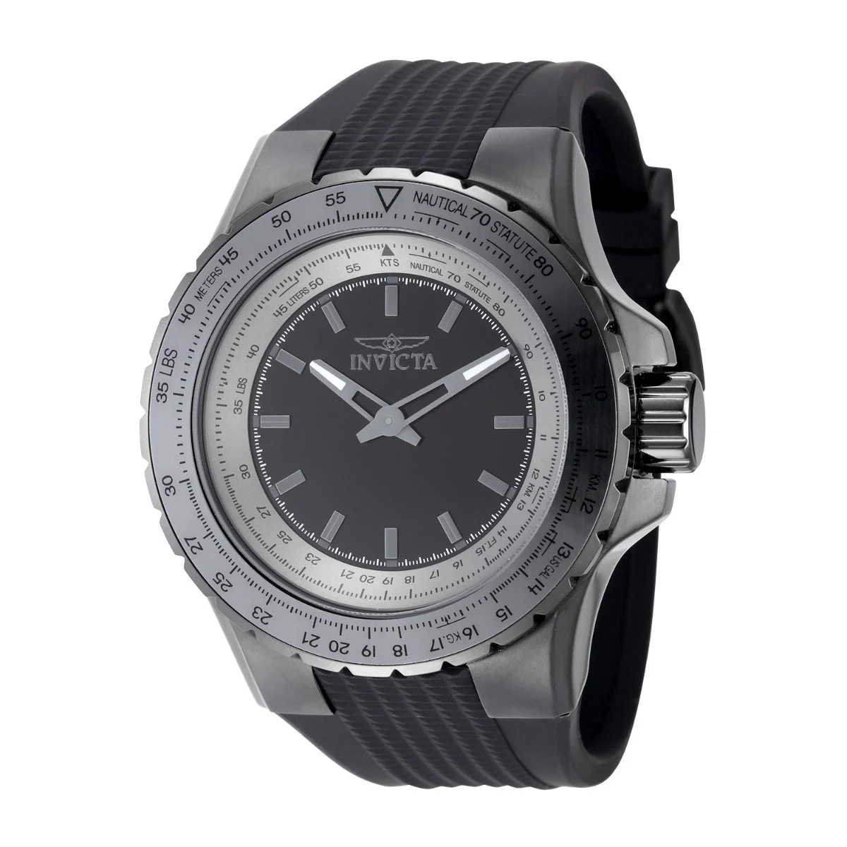 Invicta Aviator Command Deck Watch - 50mm. Black (49661) 50 mm kol saati