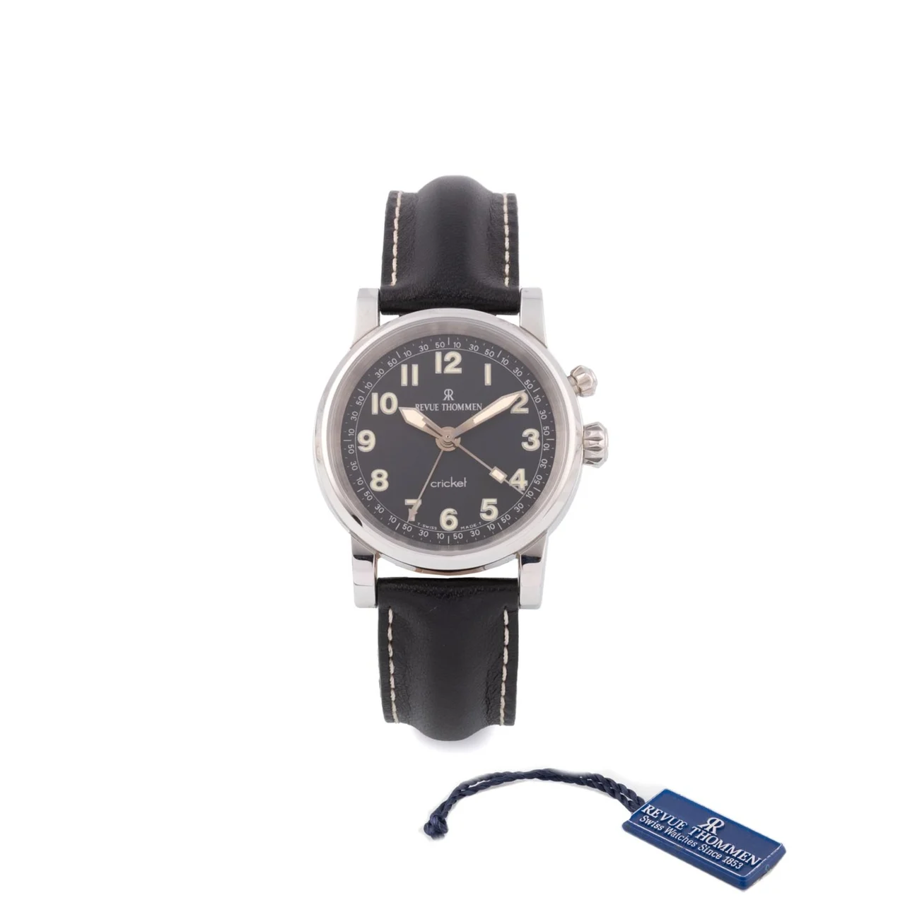 Revue Thommen Ref. 8010005, centre-seconds, alarm; “Cricket 1997”; stainless steel kol saati