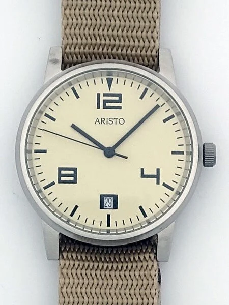 Aristo Beach Hunter Watch with Swiss Ronda Quartz Movement #7H115 38.5 mm kol saati