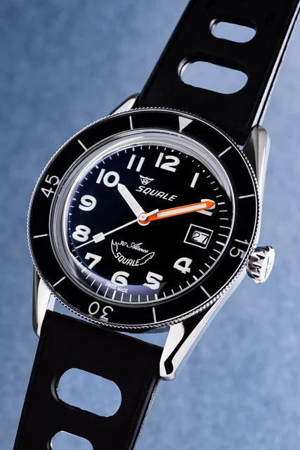 Squale Ref. SUB-39MON.TE Black Arabic kol saati
