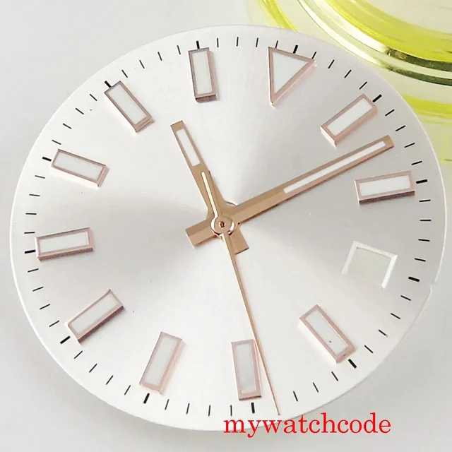 Tandorio stainless steel silver color sterile men watch dial with date window watch hand f