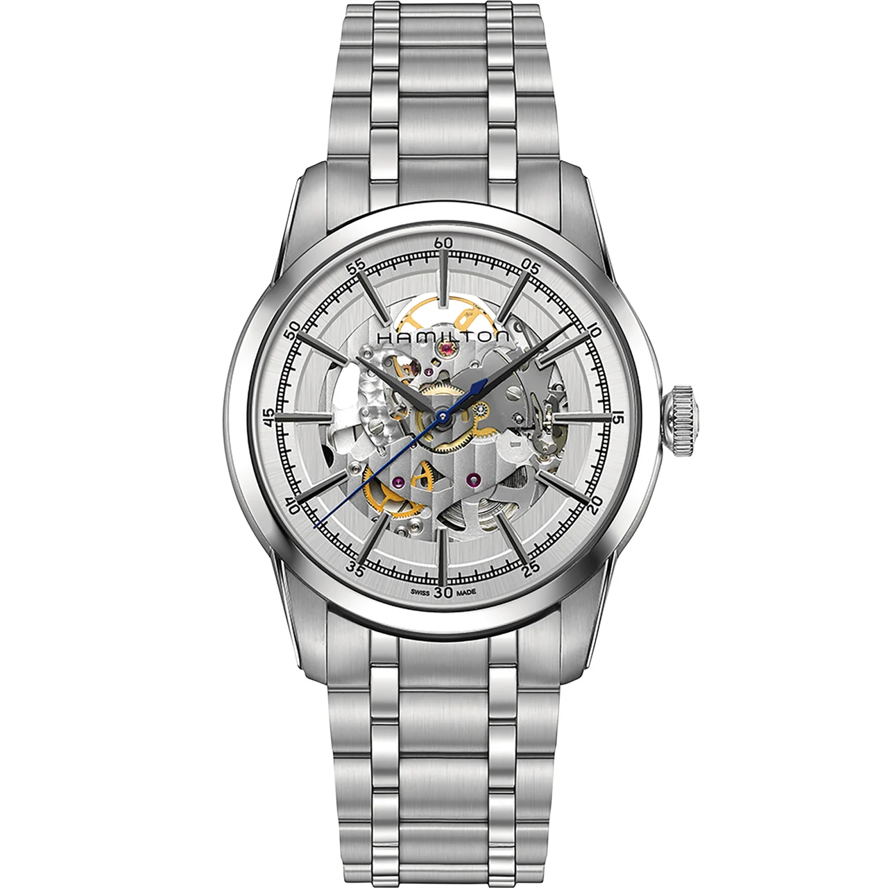 Hamilton American Classic RailRoad Skeleton Auto H40655151 42 mm kol saati