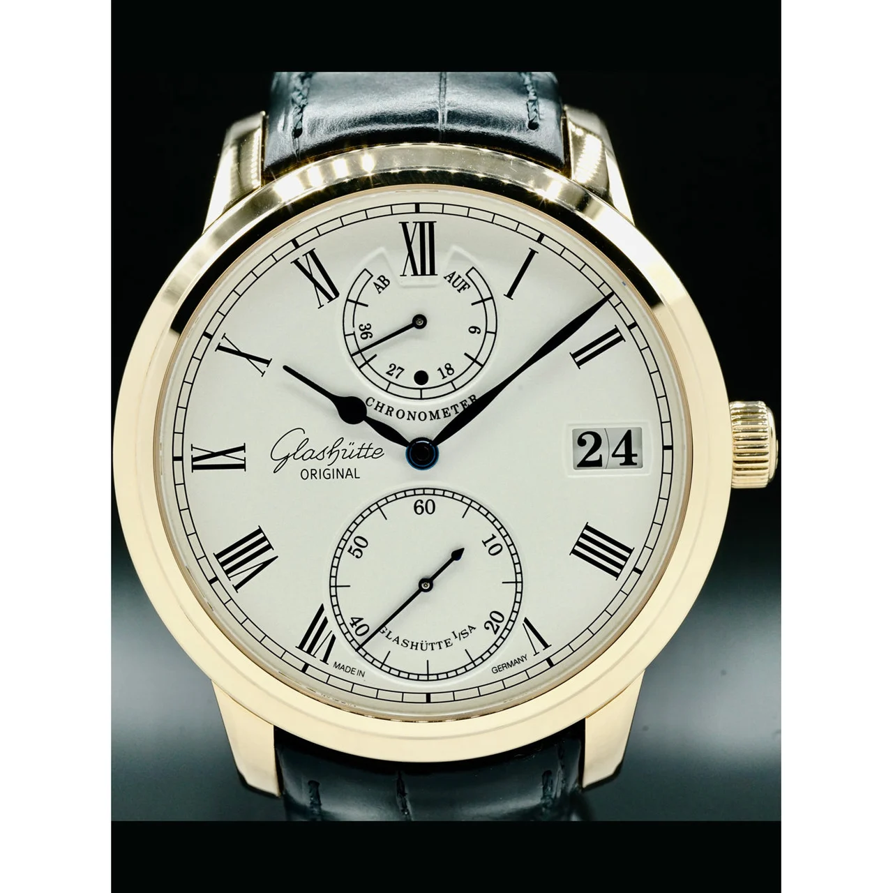 Glashutte Original Glashütte Original Senator Chronometer 1-58-01-01-01-04 210000035545 42 mm kol saati