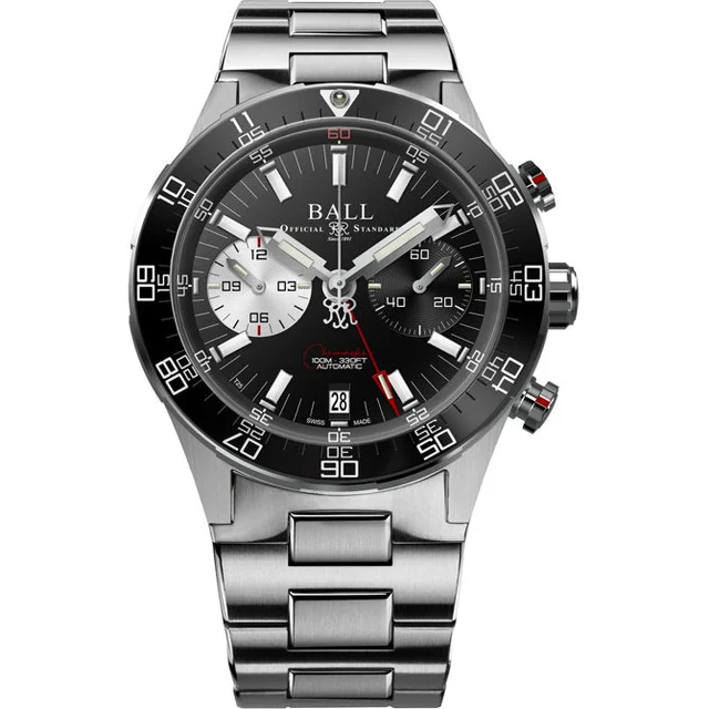 Ball Roadmaster Chronograph Black Dial DC3180C-S1CJ-BK kol saati