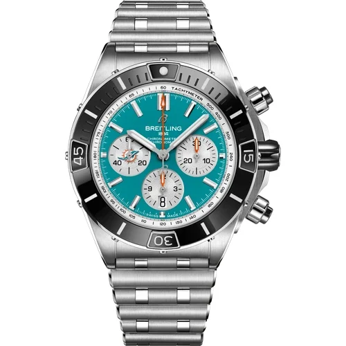 Breitling Super Chronomat B01 Chronograph 44 NFL Miami Dolphins AB01361C1L2A1 44 mm kol saati