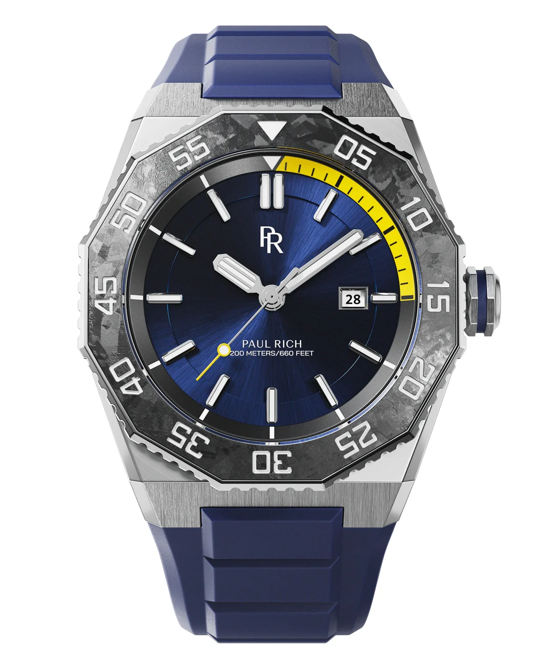 Paul Rich Aquacarbon Pro PR202411 - Silver Blue 43 mm kol saati