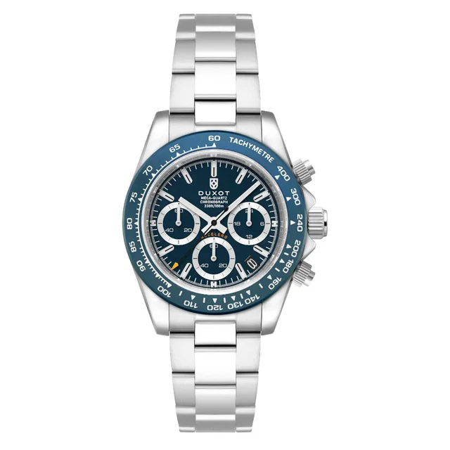 Duxot Accelero Chronograph with Cambridge Blue Dial #DX-2065-33 kol saati