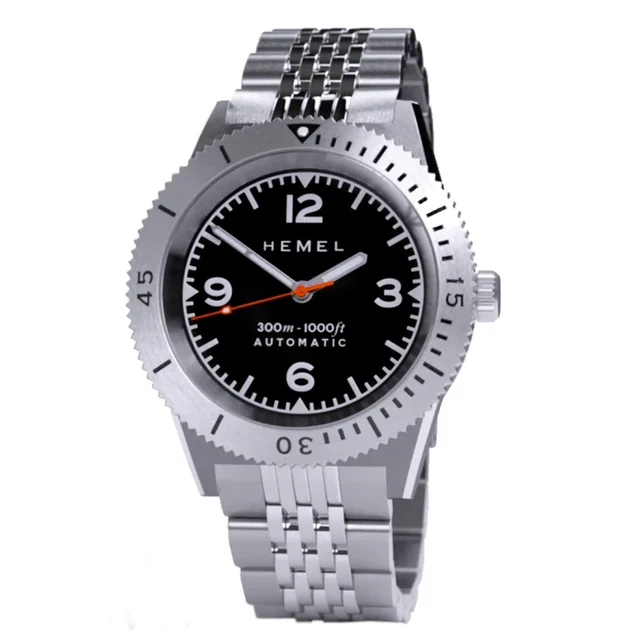 Hemel Sea Dart Automatic Dive Watch with Black Dial #HD3 kol saati