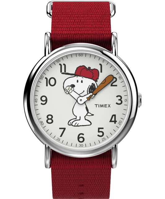 Timex Peanuts® x Snoopy 38mm Fabric Strap Watch TW2R41400 kol saati