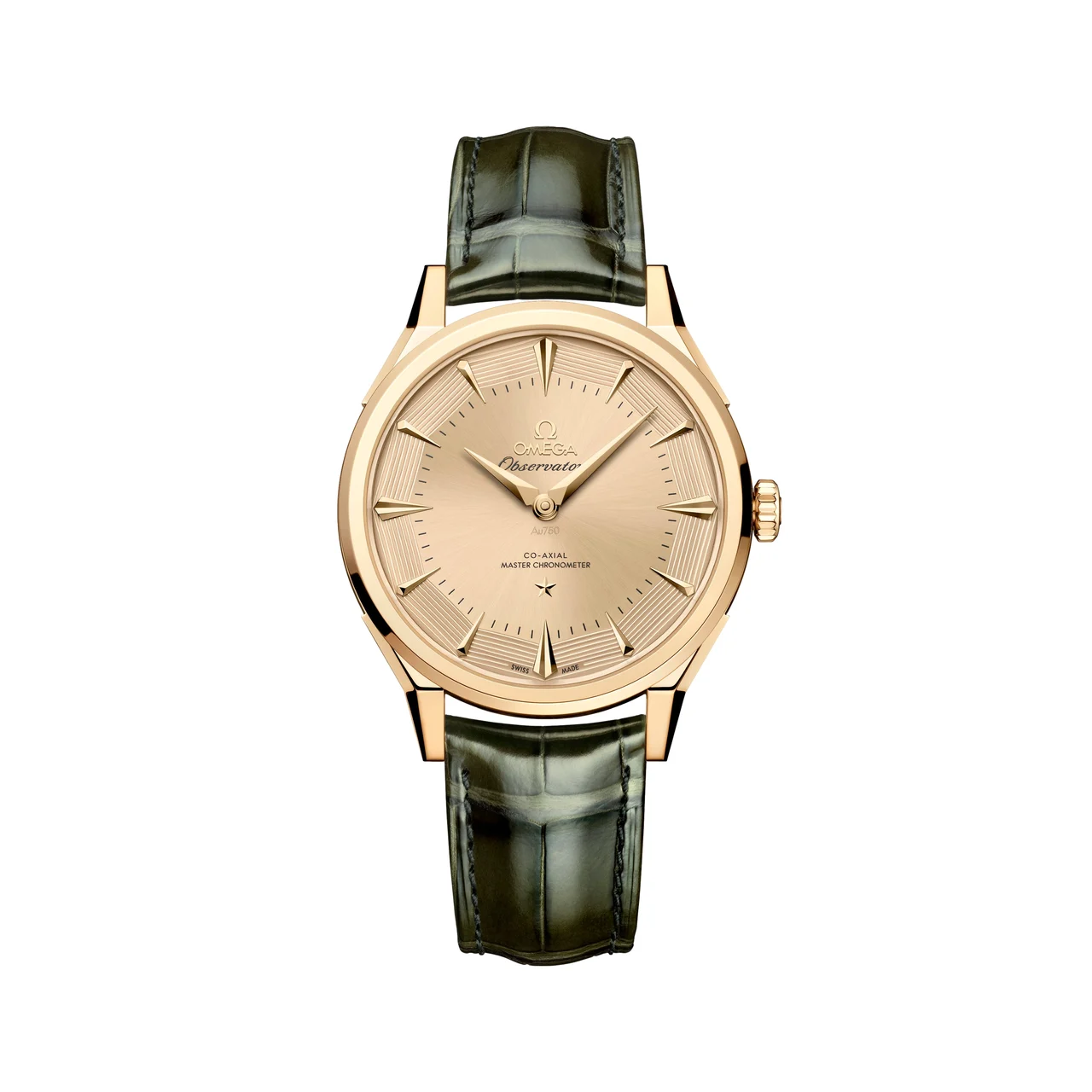 OMEGA Constellation Observatory Moonshine™ Gold 39.4mm - Gold on Leather Strap O14053392199001 39.4 mm kol saati