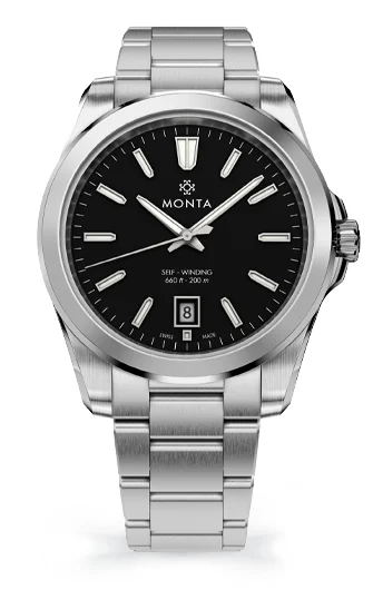 Monta Watch Monta Noble 40, Black Dial 72BK00SP kol saati