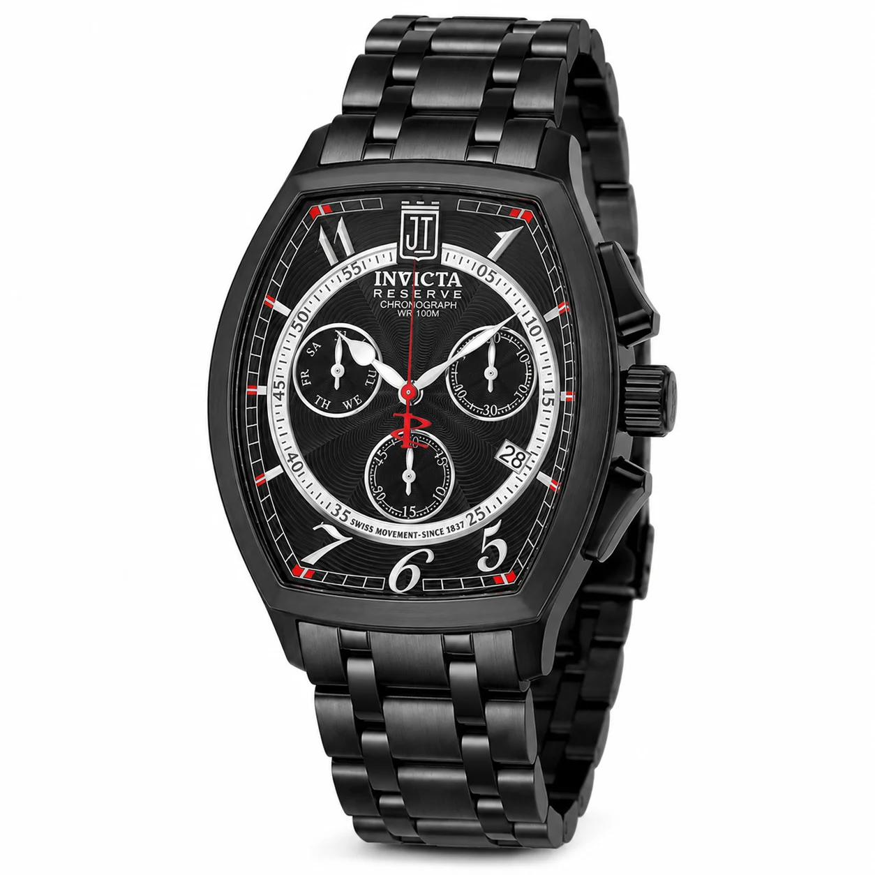 Invicta Veldaris Swiss Ronda Z60 Caliber Watch - 43mm, Black (51299) 43 mm kol saati