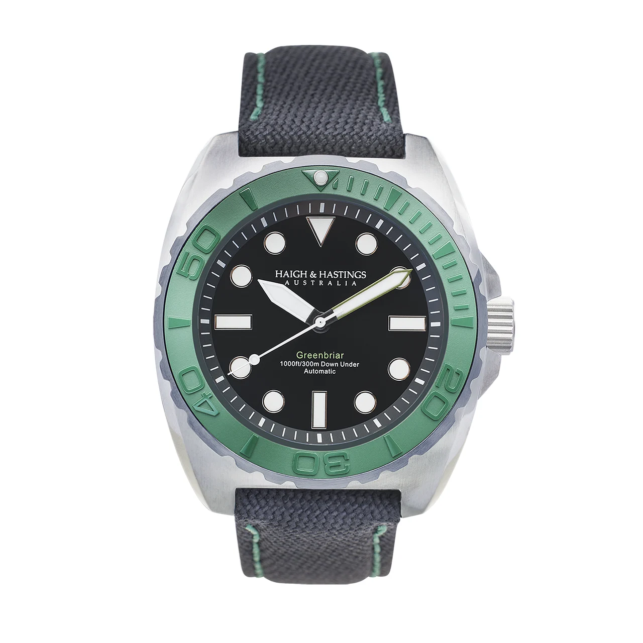 Haigh & Hastings M2GRNBRIAR 44 mm kol saati