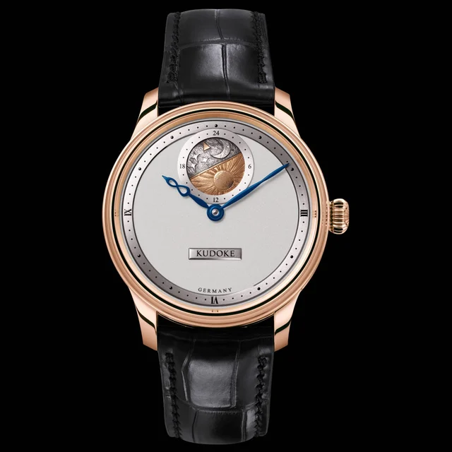 Kudoke rose gold blau K2 rose gold blau kol saati