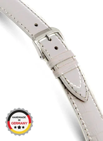 RIOS Grained Leather Louisiana - White - Alligator Grained 5001/RI kol saati