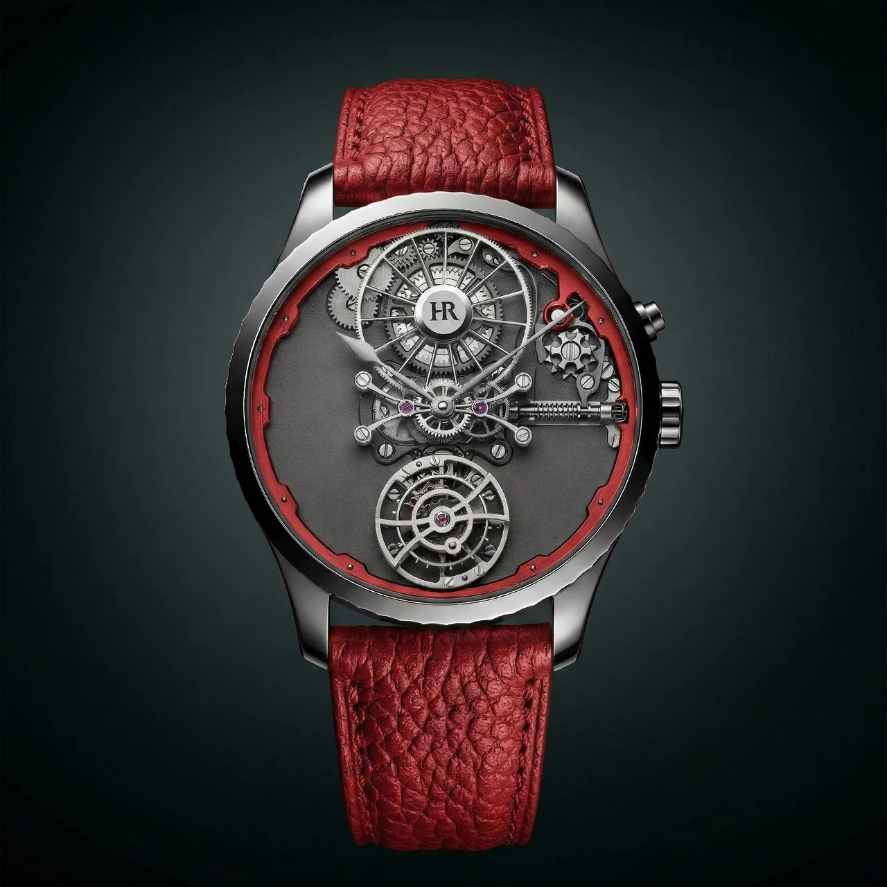 Haute-Rive Haute Rive Meccanica Rosso Steel HM-SS-ROSSO kol saati