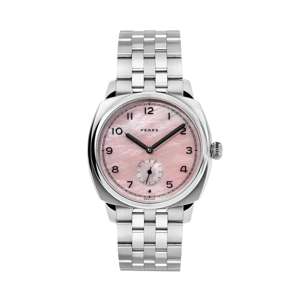 Fears Brunswick "Orchid" 38mm - Pink, Mother-of-Pearl on Bracelet BS23800B.111.124 38 mm kol saati