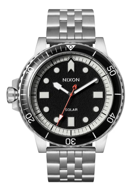 Nixon US Stinger 44 - Silver / Black / White A1402-5233-00 kol saati