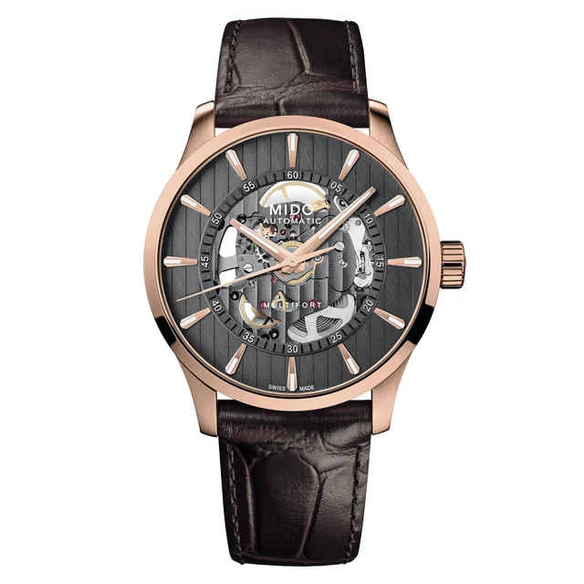 Mido Multifort Skeleton M0384363606100 kol saati