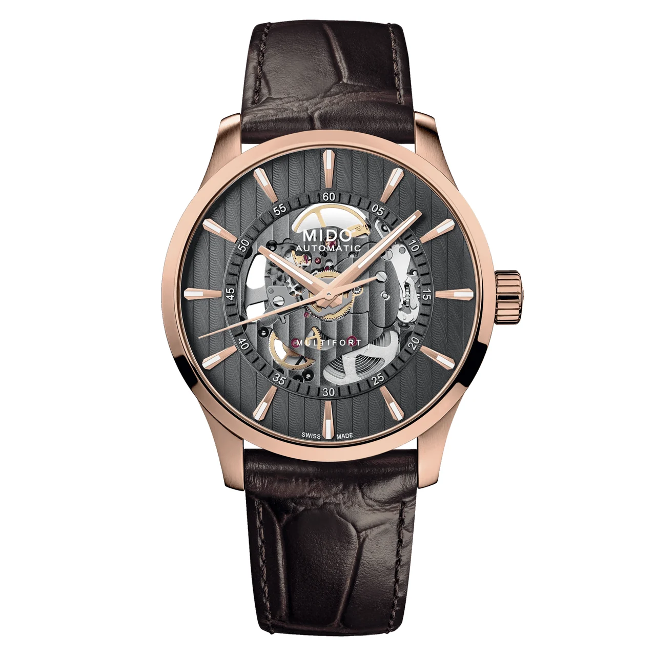 Mido Multifort Skeleton M0384363606100 42 mm kol saati