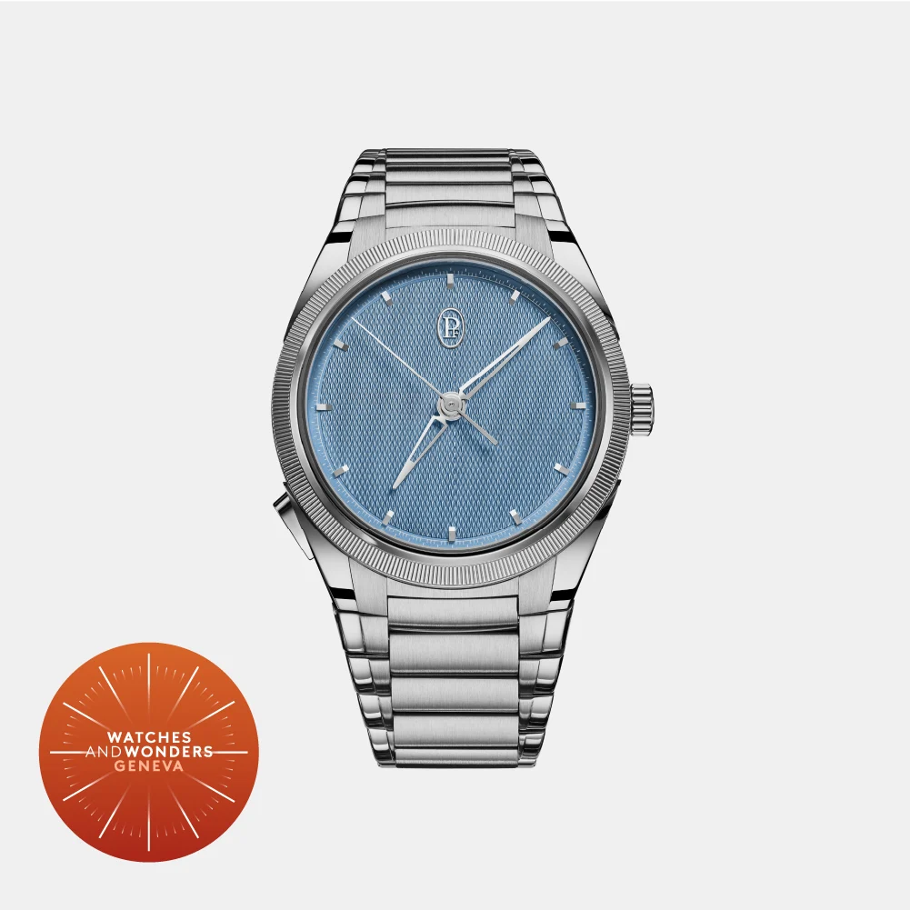 Parmigiani Fleurier Tonda PF Chronographe Mystérieux Steel Mineral Blue 40 mm kol saati