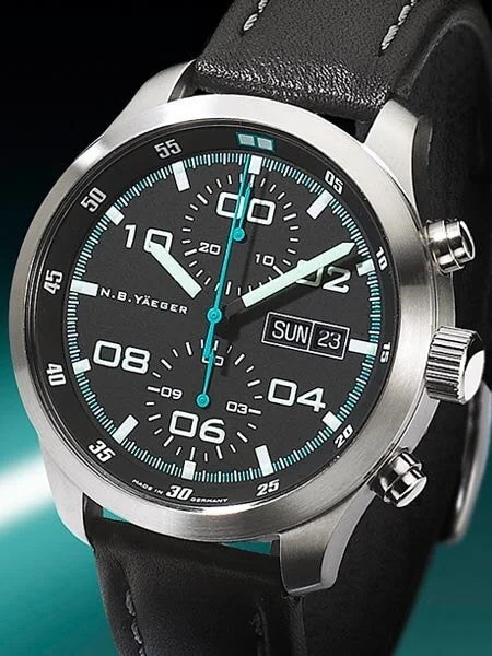 NB Yaeger Valjoux 7750 Swiss Automatic Chronograph with Sapphire Crystal #LONGFLIGHT-C1 ko