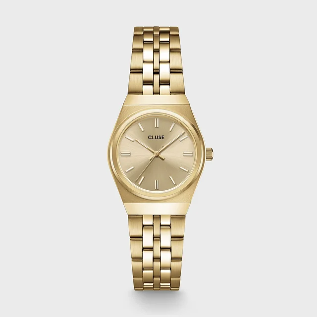 CLUSE Retro 70s Mini Watch Steel, Full Gold Colour CW16302 kol saati