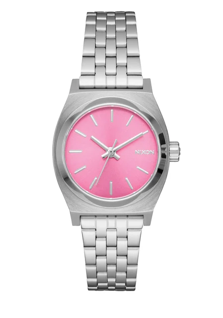 Nixon US Small Time Teller - Silver / Pink A399-2719-00 kol saati