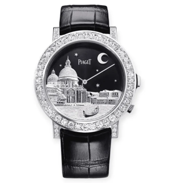 Piaget Altiplano 40564 Black Dial White Gold 43mm Pre-Owned Piaget Altiplano 40564 Black D