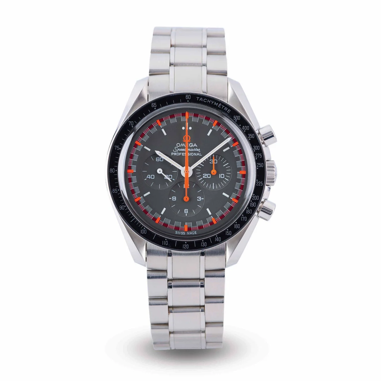 OMEGA OMEGA REF. 3570.40.00; “SPEEDMASTER PROFESSIONAL”; LIMITED EDITION OF 2004 PIECES, SO-CALLED “JAPAN RACING”; STAINLESS STEEL kol saati