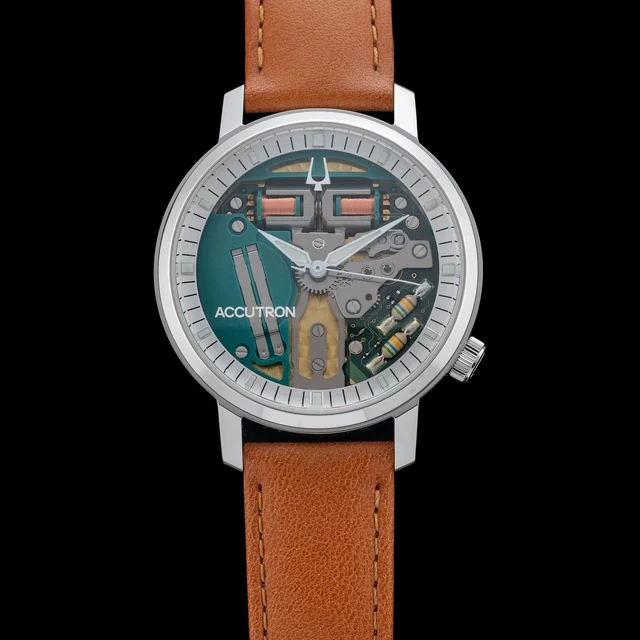 Accutron Spaceview 314 Tuning Fork Revival Steel 26A212 kol saati