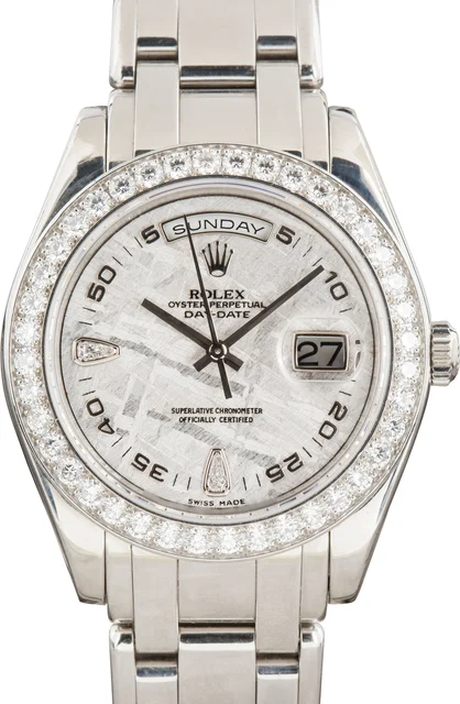 Rolex ROLEX REF 18946 , DAY-DATE DIAMONDS INDEXES DAY-DATE , DIAMOND AND PLATINUM kol saat