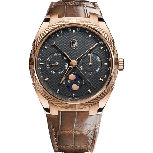 Parmigiani Fleurier Tonda PF Gregorian Annual Calendar Brown Alligator PFC907-2020001-300182 42 mm kol saati